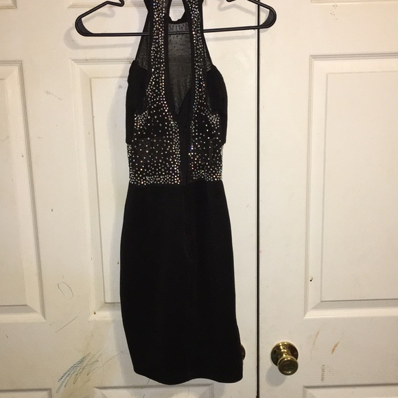 Black dress with bling prom/homecoming dress - Picture 4 of 4